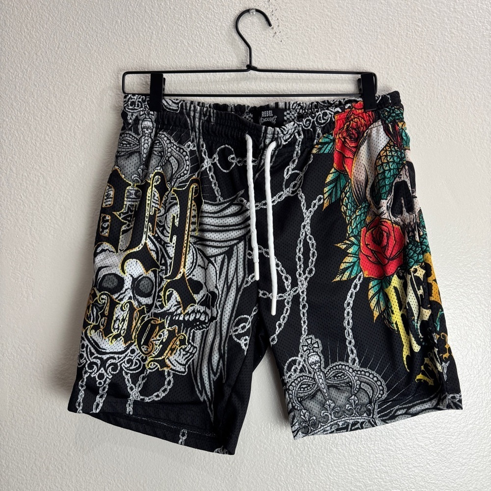Rebel Vengeance Mesh Shorts Size Medium